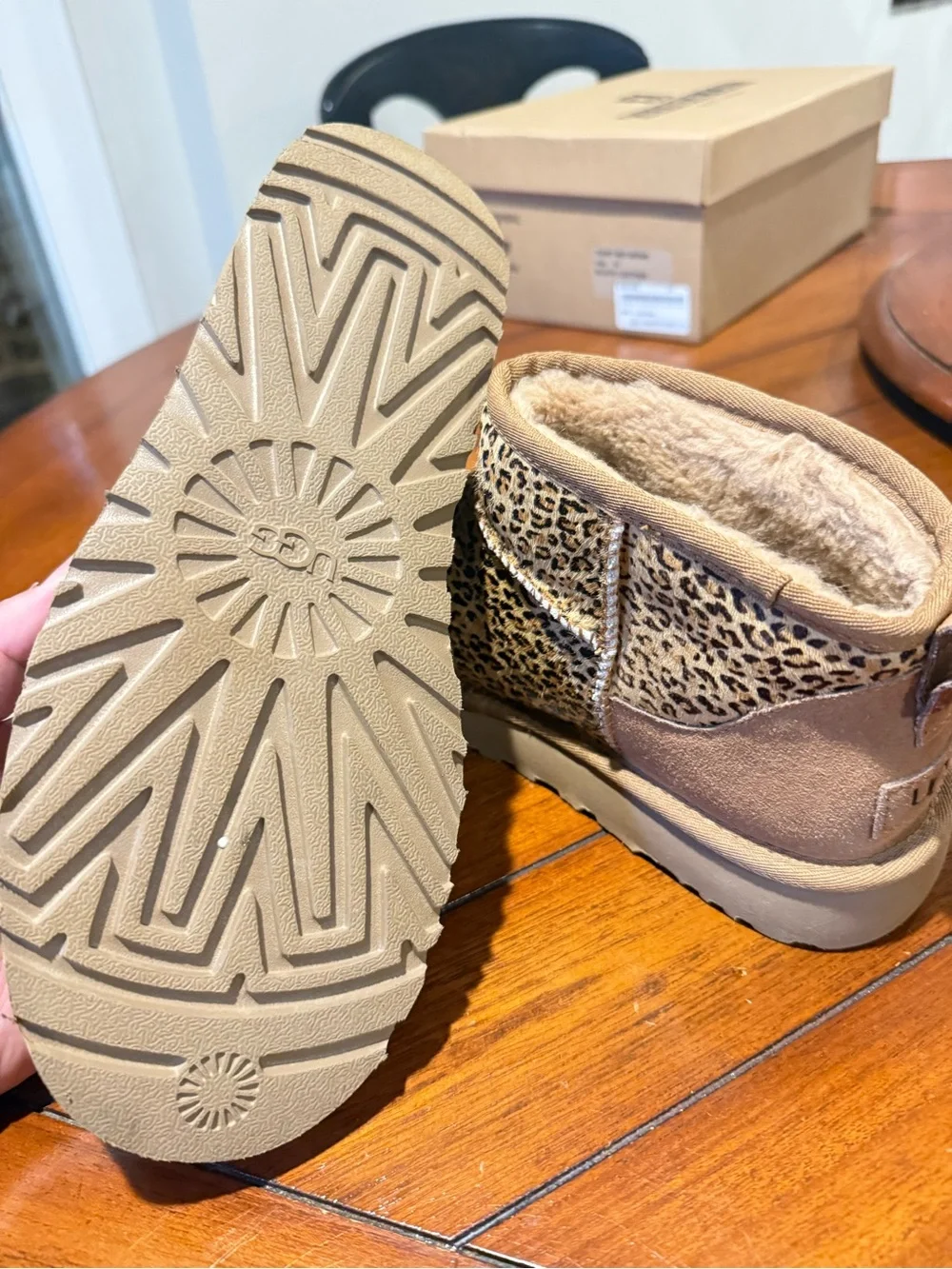 Leopard Print Uggs W9